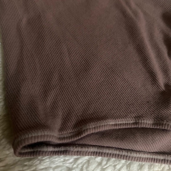 Skims Cotton Rib Bodysuit - Umber - Size Small - Picture 4 of 4